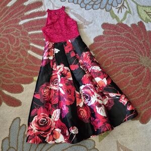 Speechless Little Girls Dress in Red and Black Size 10